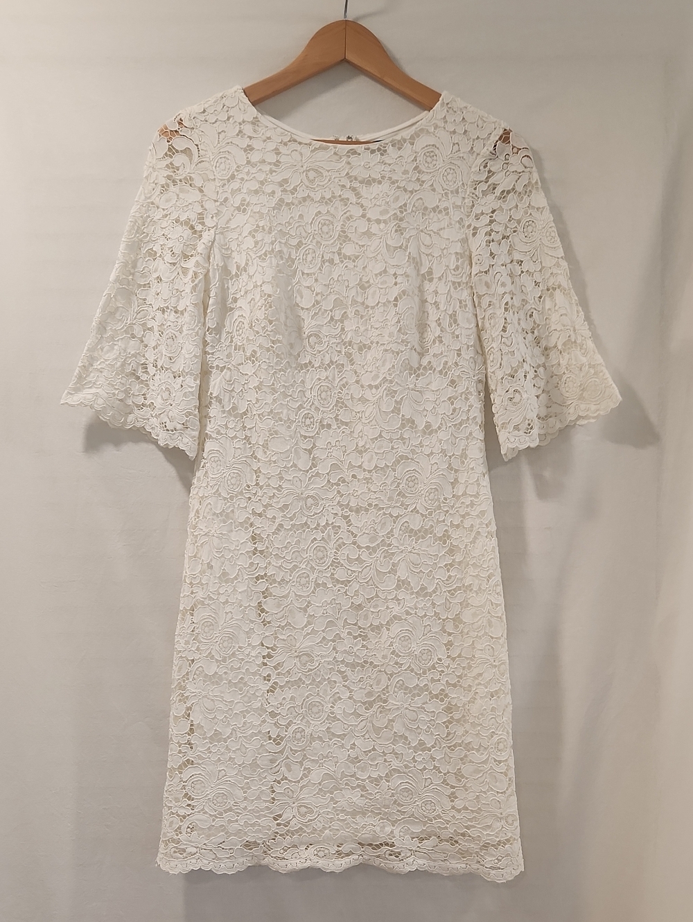 LAUREN Ralph Lauren White Lace Sheath Dress Size 8